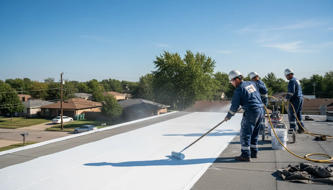 Commercial roof coating in Cranfills Gap, TX near me